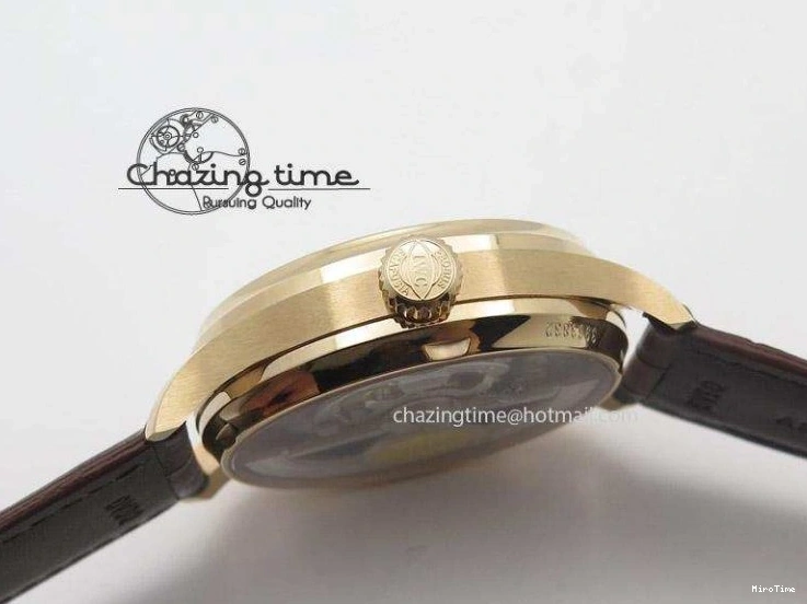 MIROTIME 0331 Portuguese Real PR IW500127 RG ZF 1:1 Best Edition Grey Red Dial On Brown Leather Strap A52010 V AllSeason 7331